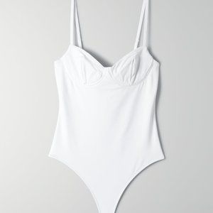 NWOT Aritzia White Bustier Top in White